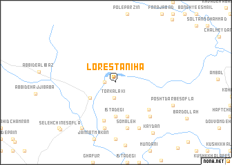 map of Lorestānīhā