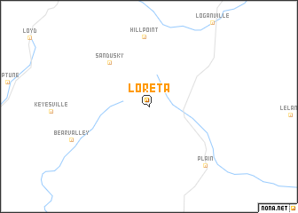 map of Loreta