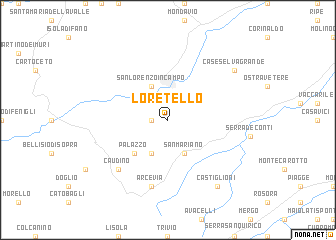 map of Loretello