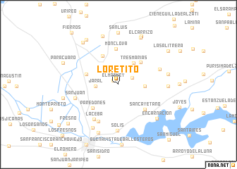 map of Loretito