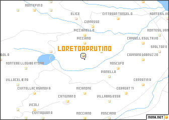 map of Loreto Aprutino