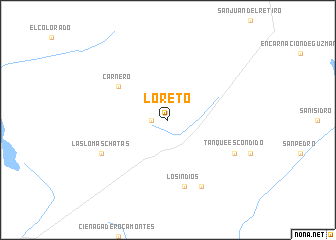 map of Loreto