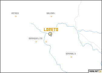 map of Loreto