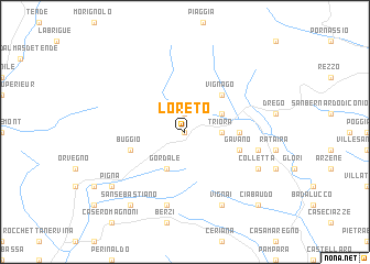 map of Loreto