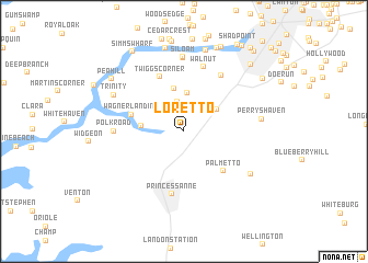 map of Loretto