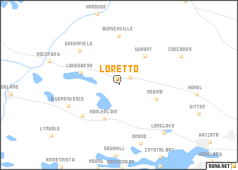 map of Loretto