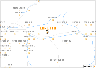 map of Loretto