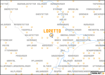 map of Loretto