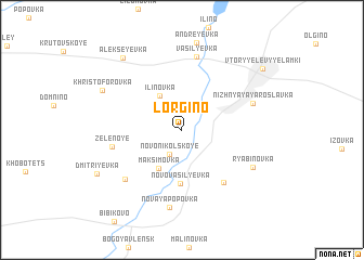 map of Lorgino