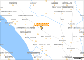 map of Lorignac