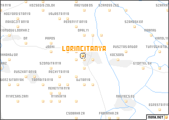 map of Lőrincitanya