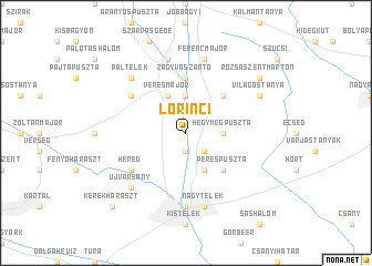 map of Lőrinci