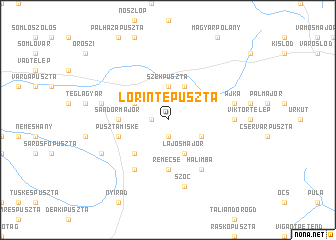 map of Lőrintepuszta