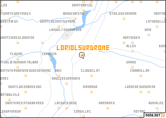 map of Loriol-sur-Drôme