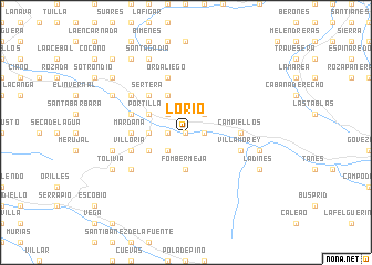 map of Lorío