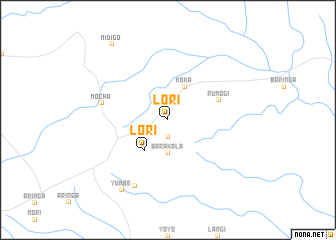 map of Lori