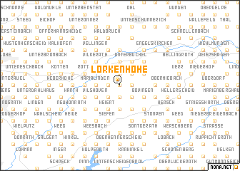 map of Lorkenhöhe