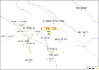 map of Lorkosh