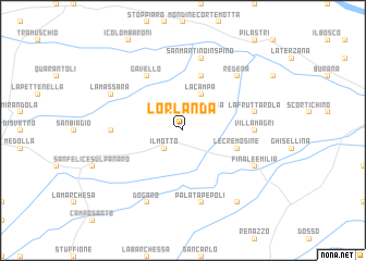 map of LʼOrlanda