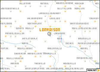 map of Lormaison