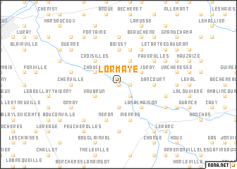 map of Lormaye