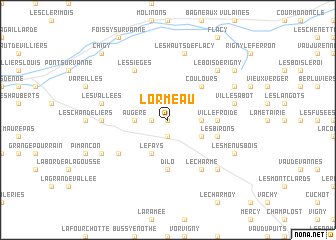 map of LʼOrmeau