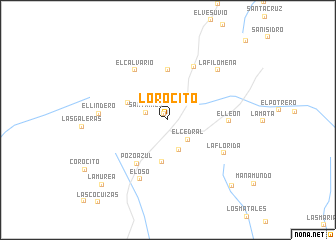 map of Lorocito