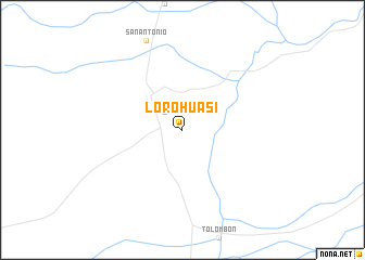 map of Loro Huasi