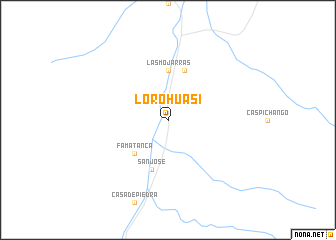 map of Loro Huasi