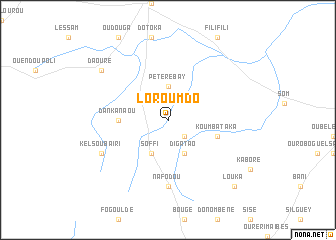 map of Loroumdo