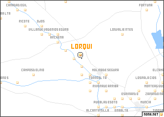 map of Lorquí