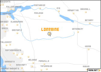 map of Lorraine