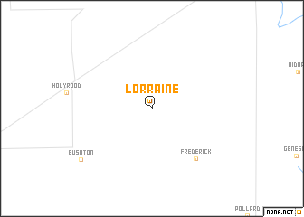 map of Lorraine