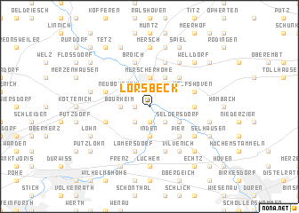 map of Lorsbeck