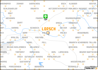 map of Lörsch