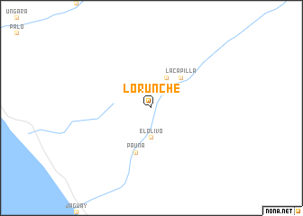 map of Lorunche