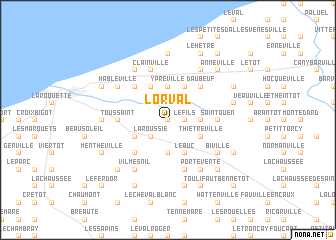 map of LʼOrval