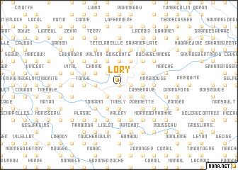 map of Lory