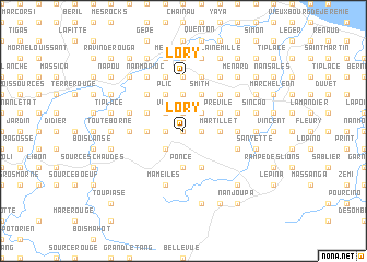 map of Lory