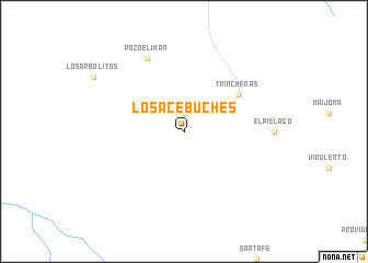 map of Los Acebuches