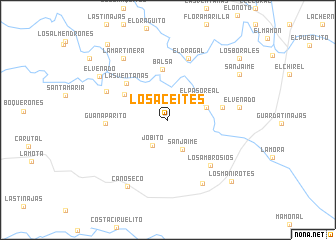 map of Los Aceites