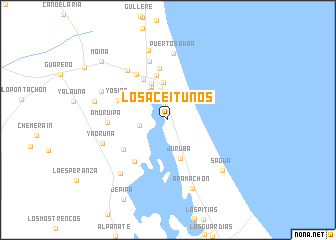 map of Los Aceitunos