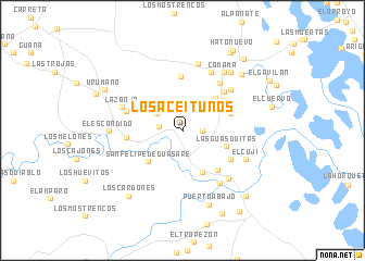 map of Los Aceitunos