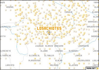 map of Los Achiotes