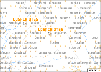 map of Los Achiotes