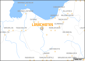 map of Los Achiotes