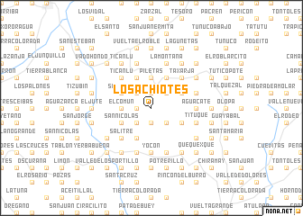 map of Los Achiotes