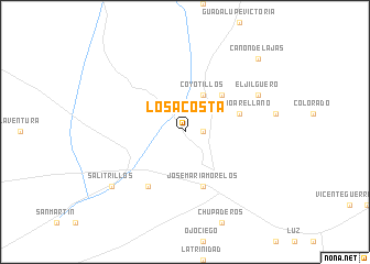 map of Los Acosta