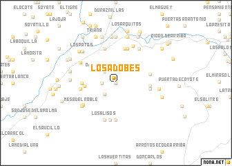 map of Los Adobes