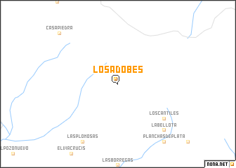 map of Los Adobes